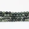 Pärlor Fashion Round 6mm 8mm 10mm Charms Natural Venes Agates Stone Green Loose Carnelian DIY Jewelry Spacers Fynd 15 "B3475