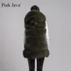 Kvinnors päls faux rosa java 8062 kvinnor rockar vinter äkta päls coat naturlig väst huva gilet lyxjacka 231108