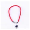 Chain 100Pcs Red Leatheroid Braided String Kabh Evil Eye Hamsa Hand Charms Bracelets Men And Women Leather Lucky Bracelet Wy Dhgarden Dh9Zc