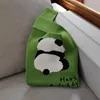 Вечерние сумки. Прекрасная тканая сумка на плечо с изображением панды. Вязаная пряжа в виде шахматной доски. Подмышки. Хорошего дня.