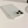 Laser Gradient Kolorowa matowa obudowa telefoniczna na iPhone 12 13 14 15 Pro Max Plus Spating Camera Ochrona ramy Ochrona ciężkiej okładki