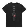 Brand Play Fashion Mens Designer Shirt Designer Red Heart Commer Women Shirts des Badge Garcons High Quanlity Tshirts Cotton Embroi 5394 21