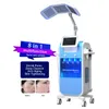 Hot Sale 8 in 1 Facial Beauty Machine Hydrodermabrasion Skin Rejuvenation Oxygen Spray Face Hydrating Wrinkle Blackhead Removal 5 Colors PDT Lights Equipment