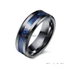 Band Rings Punk Dragon Pattern for Men Inlay Comfort Fit Anel de casamento de aço inoxidável Wide Drop 8mm Drop Dat entre 202 DGB