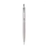 Xianqin Metal Lüks Silindir Balo Boyun Kalem 0.7mm Hediye Ofis Kırtasiye Yazmak İçin Doldurma Kalemleri Moq 10pcs Logo