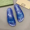 Transparent jelly slippers classic designer shoes Womens fashion sandals princess jelly color glass shoes mens outdoor beach shoes comfortable non-slip flat shoes