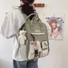 Sacs d'école Sac à dos de dessin animé 2023 Nylon étudiants sacs à dos et transporteurs pour enfants Kawaii femmes correspondant quotidiennement cartable mignon Bolsas