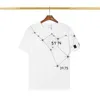 Высококачественная мужская футболка Модельер из чистого хлопка с круглым вырезом Футболка со звездами пара топ рубашка поло черная белая мужская футболка