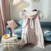 S Holaroom Wearable Cloak Flannel with with winder with w0408에 따뜻한 어린이 따뜻한 던지기 담요