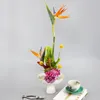 Vases Modern Flower Pot Ceramic High Plate Arrangement Vase / Table Bonsai Hydroponics Plant Holder Decor Home Fruit