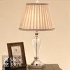 Bordslampor ser dagar 33x58cm europeisk stil K9 Crystal Lamp för sovrum vardagsrummet Bedside Fashionable Modern Home Decoration