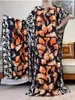 Abbigliamento etnico 2023 Dubai Abito musulmano con grande sciarpa per le donne Maxi abito allentato Femme Musulmane Cotone africano stampato Abaya floreale