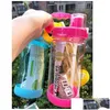 Water Bottles Water Bottles Mti Color 1000Ml Bpa Gray Rose Red Portable Herbalife Nutrition Plastic Sports Hiking Fitness St Bottle Dr Dhemd