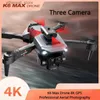 Droni K6 Max Drone Fotografia aerea professionale Aerei 4K Tre telecamere HD One-Key Ritorno Evitamento ostacoli GPS Drone Giocattoli Regalo Q231108