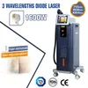 Nouvelle machine d'épilation au laser à diode de glace 808nm triple longueur d'onde 755 808 1064nm épilation permanente souper systèmes de refroidissement épilation rajeunissement de la peau