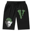 VLONE Men's T-shirt Fashion Design pants High Street Letter Printing Casual Pants Sports Versatile Shorts Unisex Summer Beach Pants