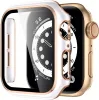 Apple Watch Kılıfı için Kapak 45mm 41mm 44mm 40mm 42mm 38mm ekran koruyucusu PC Tampon Temperli Cam Iwatch Serisi 8 7 SE 6 5 4 9 Ultra2