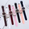 Wristwatches Luxury Roman Simple Creative Plastic Alloy Dial Watches Women Fashion Quartz Silicone Elegant Ladies Female Watch