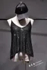 Camisoles Tanks Summer Spaghetti Strap Tank Tampo Top Metal Chain Sexy em forma de U