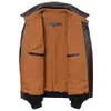 Herrjackor klassisk A2 -stil äkta skinnjacka Air Force Natural Cowhide Coats Brown Calf Skin kläder Man Flight Clothing 231108