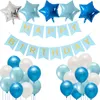 Partydekoration 39 Stück Alles Gute zum Geburtstag Banner Rot Schwarz Gelb Babyparty Hochzeit Globos Kindertag Spielzeug Ballon