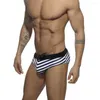 Men's T-shirts Swimwear Wy30 Black Stripe Sexy Low Waist Men Summer Tight Swimming Beach Shorts Surf Bikinis Swim Trunk Briefs Swimsuit