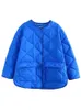 Kurtki damskie Zat Kurtka Kobiet Kurtka Blue Parka Przemienna Ziemia Pierwsza przycisk Połączony Parka Long Bomber Winter Warm Streetwear Femme Płaszcz 231108