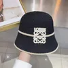 2023 Loewe Bucket Hat for Man Woman Street Cap Fitted Hats Letters 고품질 2 색.