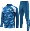 23 24 Survêtements de football City Survêtement de football Costume d'entraînement HOMMES Kit enfants 22 23 Haaland DE BRUYNE FODEN GREALISH Sportswear Survatment Chandal Set