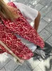 Kvinnors västar mode tryckt reversibel västjacka för kvinnor vintage nationell stil casual lapptäcke 2023 hösten chic street waistcoat