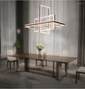 Pendant Lamps Creative 3-ring Double-sided LED Chandelier Living Room Dining Bedroom Study Commercial & Office Lighting