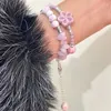 Strand Double couche perles Bracelets Style chinois Vintage en céramique chaîne Bracelet Bracelets accessoire femmes mode bijoux cadeau