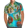 Chemises décontractées pour hommes fléchettes impression 3D plage hawaïenne 2023 chemise d'été à manches courtes Sport Streetwear surdimensionné 5XL Camisa Social Chemise Hom