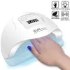 Nail Dryers Nail Dryer UV Nails Lamp For Manicure Drying Gel Polish Lamp 573618 LED Auto Sensor LCD Display Quick Dry Lamp Nail Art Tool 230407