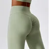 Aktive Hosen nacktes Gefühl Training Leggings Frauen Fitnessstudio hohe Taille Schotten auf ausgestellte Tanz Fitness Sport Strumpfhosen atmungsaktive Yoga -Kleidung