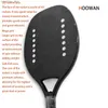 Racchette da tennis HOOWAN Blackshark UD Racchetta da tennis da spiaggia nera Carbon Doub Straight Ho Syst Soft EVA Core Triang Base Impugnatura in fibra di carbonio Q231109