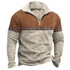 Hoodies masculinos retro moletom para homem quarto zip up lapela manga longa polo sweetshirts étnico ocidental pulôver leve harajuku