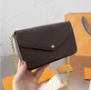 高級デザイナークロスボディバッグ3IN1レディースハンドバッグ財布財布カードホルダーハンドバッグショルダートートバッグ箱とダストバッグ付きミニウォレット