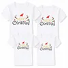 Tenues assorties pour la famille 1pc Joyeux Noël Famille Correspondant Tshirt Maman Papa Fille Fils Drôle Assorti T-shirt Vêtements Maman Papa Enfants Bébé Tenues 231107