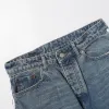 23SS Neue Mode High Street Polar Stil Hip Hop Baumwolle Hosen Jeans Lose Atmungsaktive Brief Muster Männer und Frauen y2k5