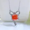 Tartgınlar Springlady 925 STERLING Gümüş 10mm Ezilmiş Kesilmiş Laboratuvar Safir Pembe Yüksek Karbon Elmas Taş Akıntısı Gözetleme Takı