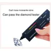 Jwy Moissanit 3 mm 4 mm 5 mm 925 Sterling Silber Pass Diamond Tester Tenniskette Halskette für Herren und Damen