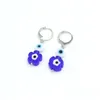 Hoop & Huggie Wholesale Hoop Ear With Lampwork Murano Glass Round Flower Blue Evil Eyes Earrings For Women Party Birthday Gi Dhgarden Dhw9M