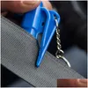 Arts And Crafts Life Saving Hammer Key Chain Rings Portable Self Defense Emergency Rescue Car Accessories Seat Belt Window Break Too Dhijy