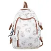 School Bags Backpack Cute Graffiti Bear Pattern Fresh And Sweet High Beauty Large Appearance Commuting Student Fashion Trends