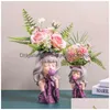 المزارعون الأواني Artlovin Bubble Gum Girl Flower Vase Plant Pott Pott Abstric