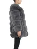 Pelliccia sintetica da donna QIUCHEN PJ8100 Cappotto invernale da donna a maniche lunghe con maniche staccabili Bottone ricoperto di pelle intera 231108