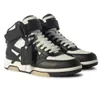 أعلى جودة من المكاتب العداءة الأحذية الرياضية Mid Top Platform Sole Men Sneakers Black White Calfskin Leather Trainers Party Dress Comfor