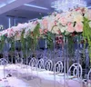 Acryl-Bodenvase, klare Blumenvase, Tischdekoration, Hochzeit, moderne Vintage-Blumenständer, Säulen, Hochzeitsdekoration