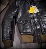 Men's Jackets YR Classic Air Force A 2 natural leather jacket Vintage Horsehide A2 Flight jacket quality coat Eastman 231108